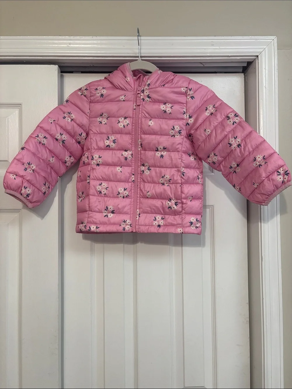 jumping beans Pink Floral Puffer Jacket